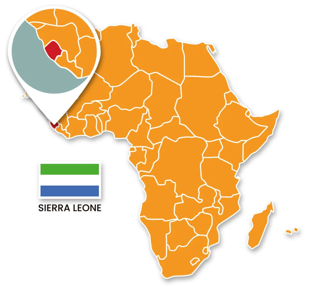 Map of Sierra Leone